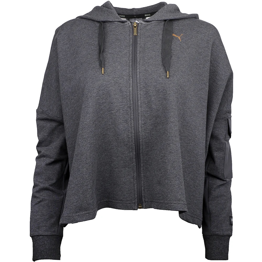 Puma Cropped Sweater 
Full-Zip Hoodie